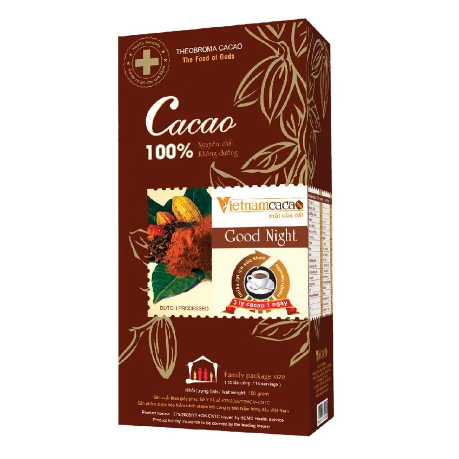Какао-порошок VIETNAMCACAO алкализованный Good Night, 150 г