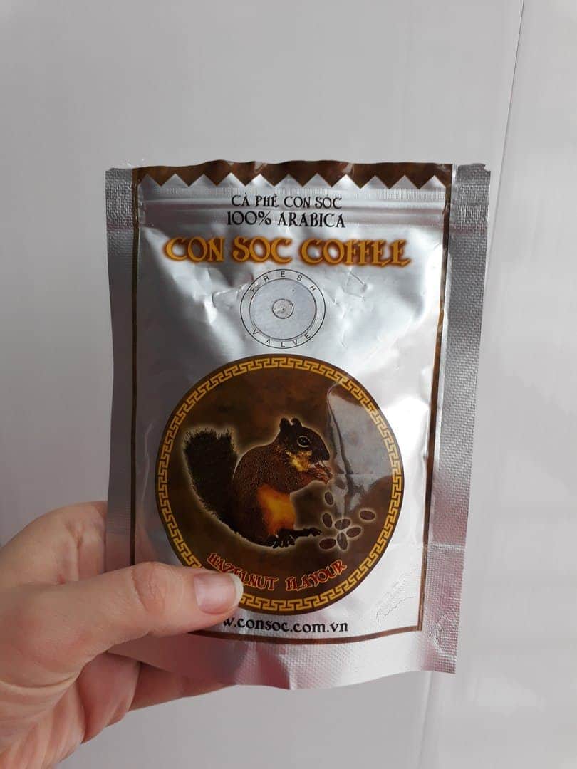 Обзор на вьетнамский кофе Con Soc Coffee «Hazelnut flavour» (cо вкусом лесного ореха)