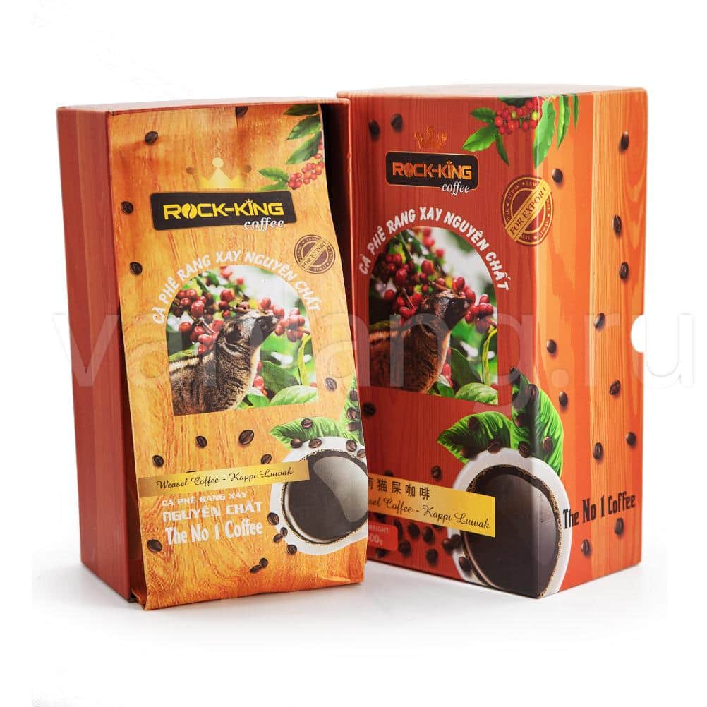 ROCK-KING coffee - Weasel Luwak в подарочной упаковке 500г_4
