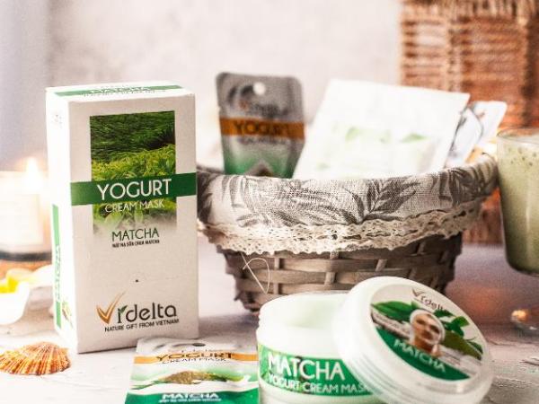 Маска для лица с матча. Поможет в холодный сезон. Обзор Videlta - Маска для лица с матча-чаем