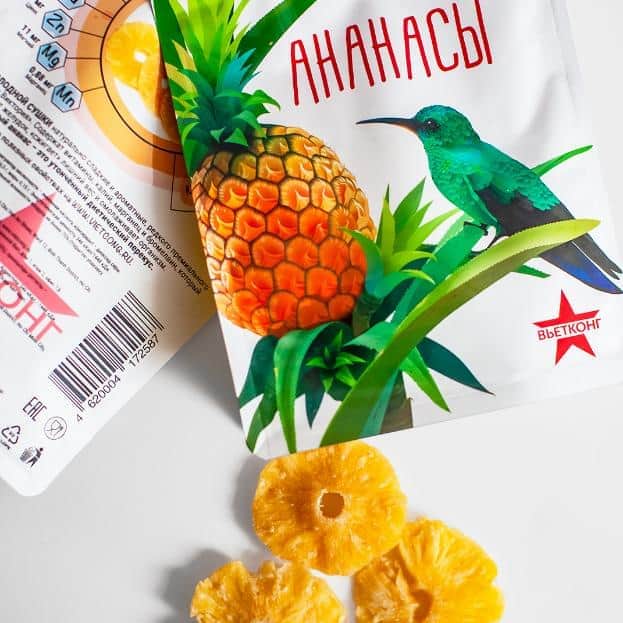 ВЬЕТКОНГ - Ананасы сушеные 100г_2