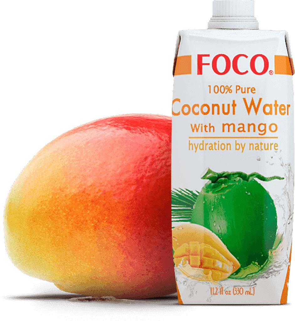 Кокосовая вода Foco, 330 мл c Манго