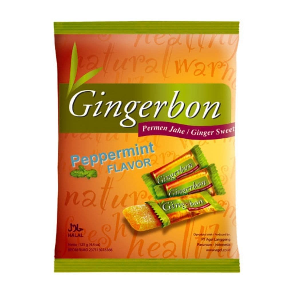 GINGERBON Имбирные конфеты с мятой, 125 г